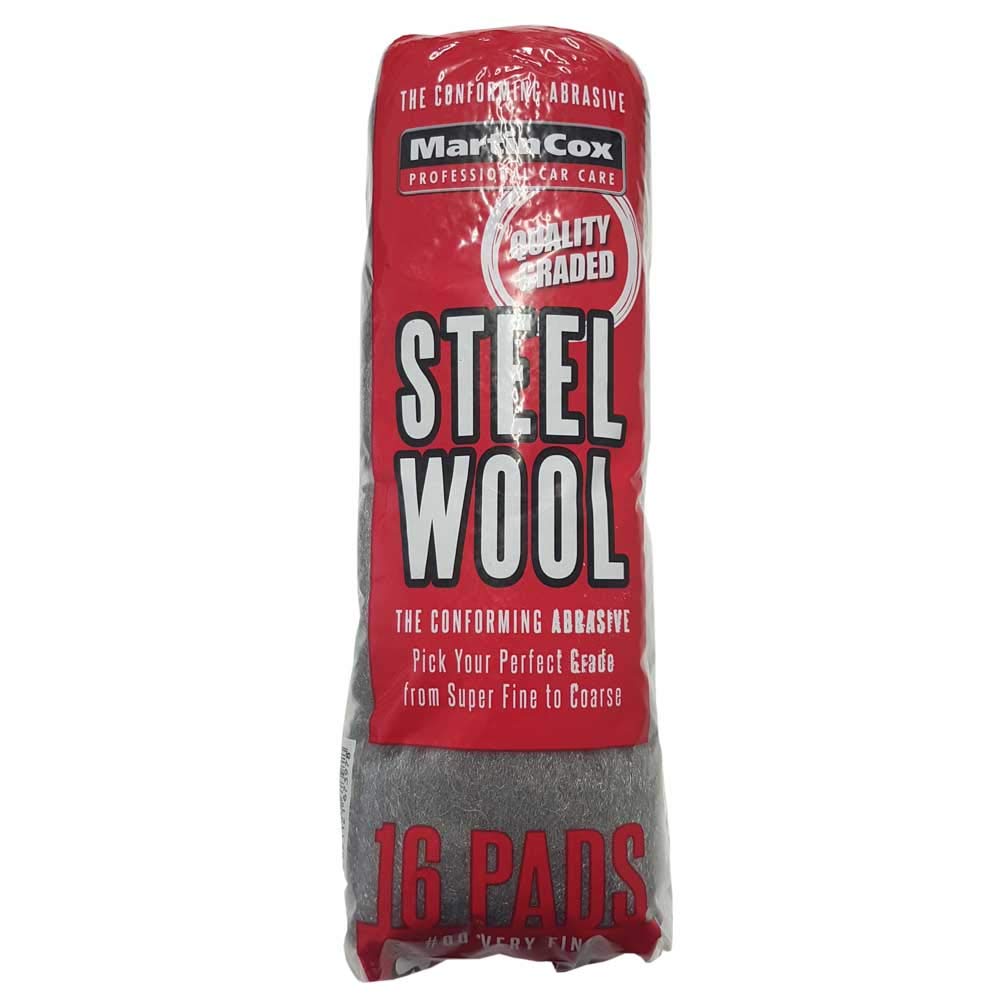 Martin Cox Steel Wire Wool (Choose Grade) - 16 Pads