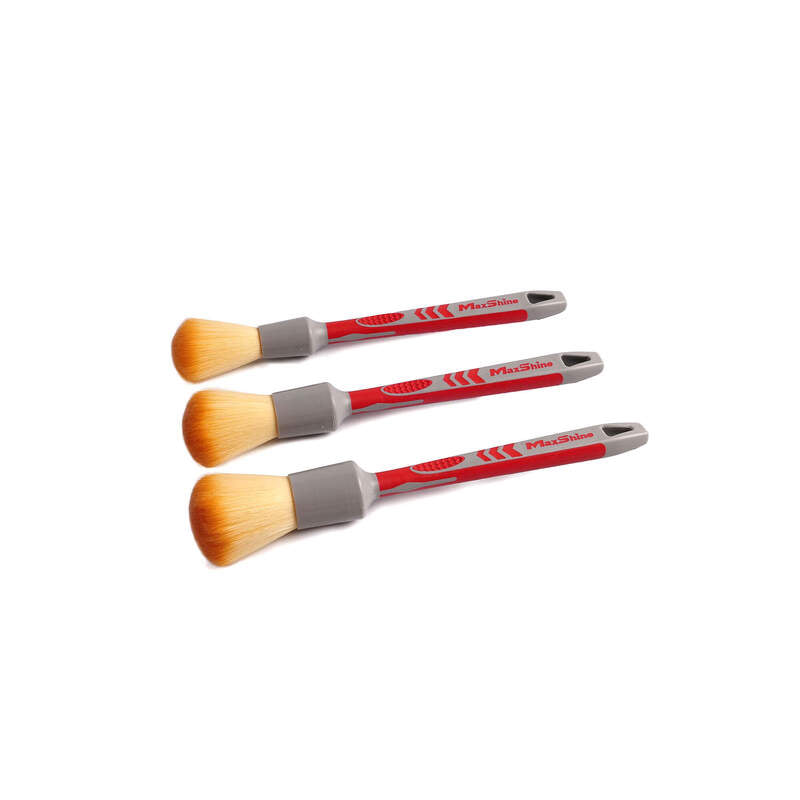 Maxshine Detailing Brush Ultra Soft - Red & Grey (12mm, 1pc)