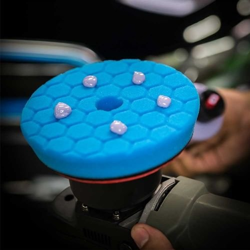 Chemical Guys Hex-Logic Quantum Blue Polishing & Finishing Pad 5.5"