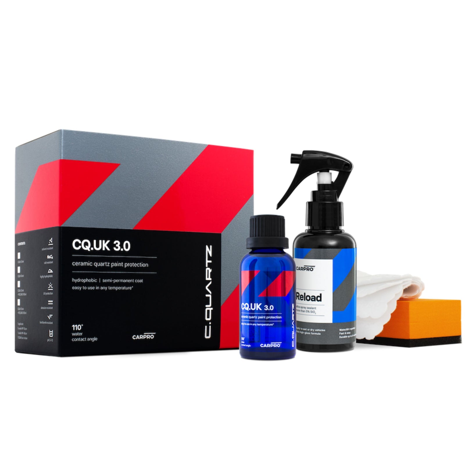 CarPro CQuartz CQUK 3.0 Ceramic Paint Protection Kit (with 100ml Reload)