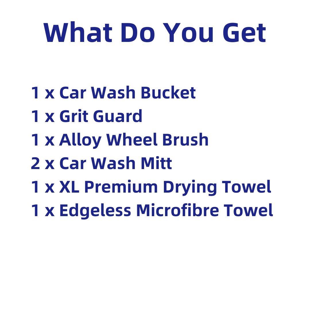 CAD Car Wash Bucket Starter Kit - 9 Items