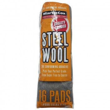 Martin Cox Steel Wire Wool (Choose Grade) - 16 Pads